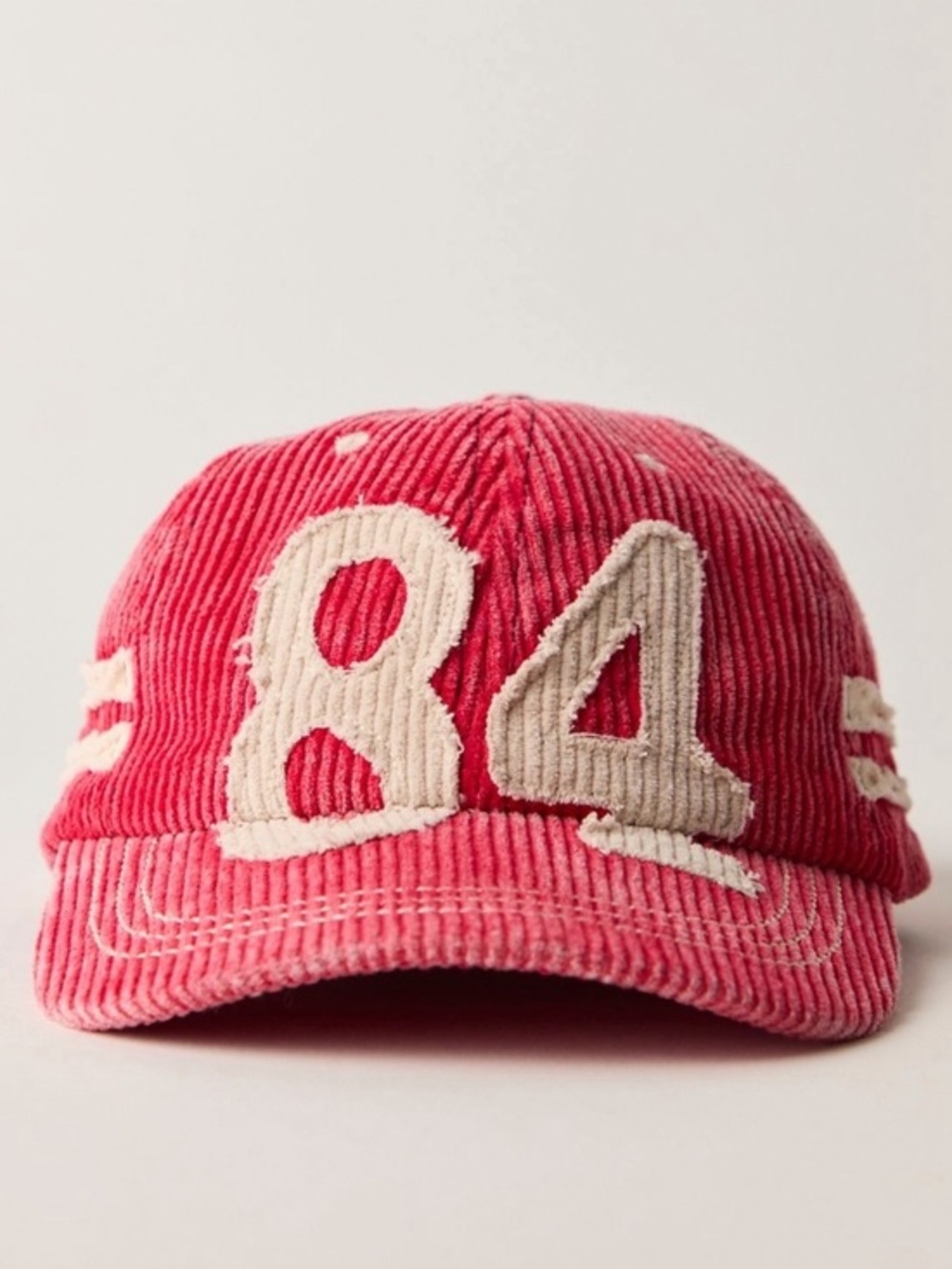 Free People Hollie Varsity Baseball Hat. NWT. Red